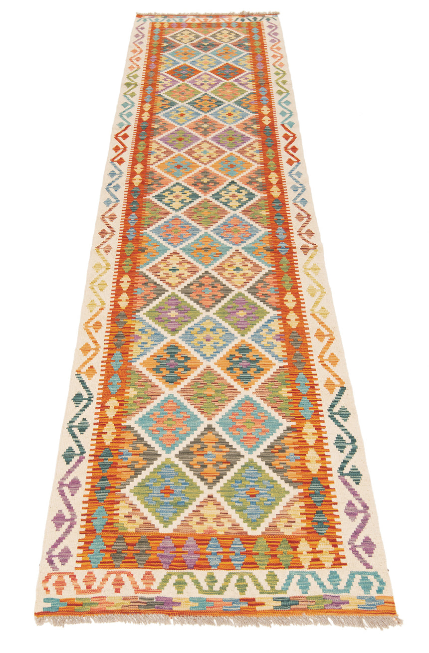 Kilim afgano | 388 x 86 cm