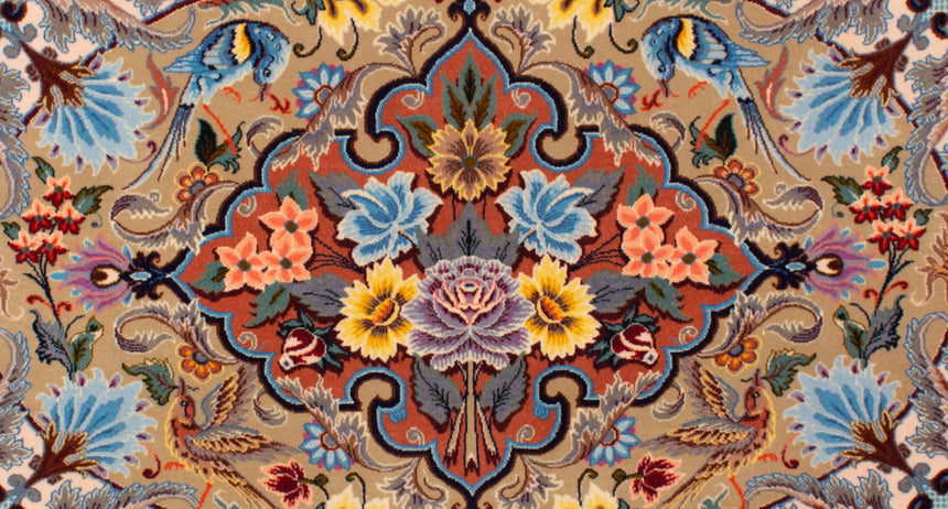 Isfahan Persian Rug | 103 x 70 cm