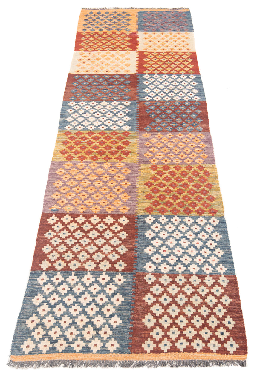 Kilim afgano | 296 x 78 cm