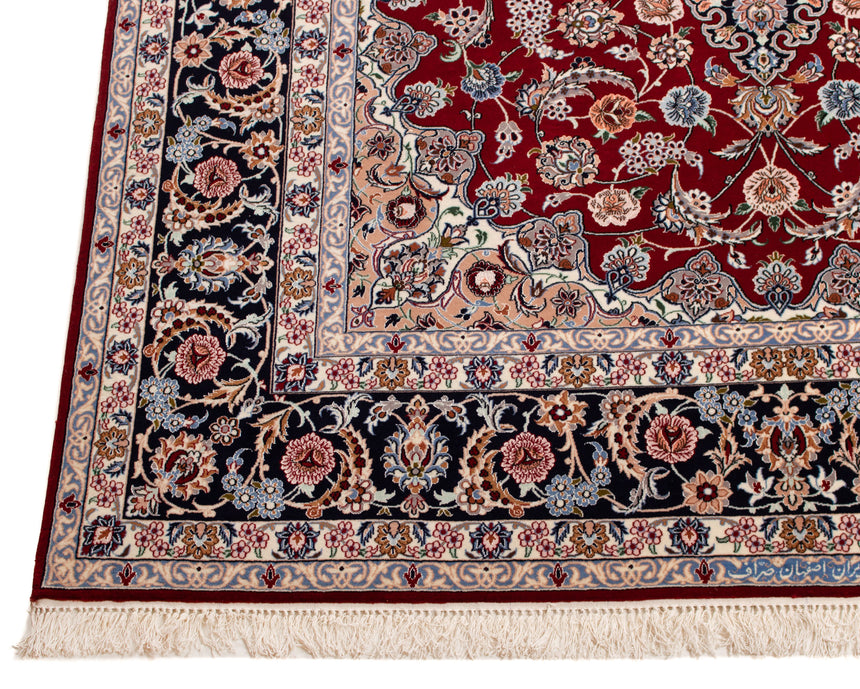 Alfombra Persa Isfahan Firmada | 295 x 205 cm