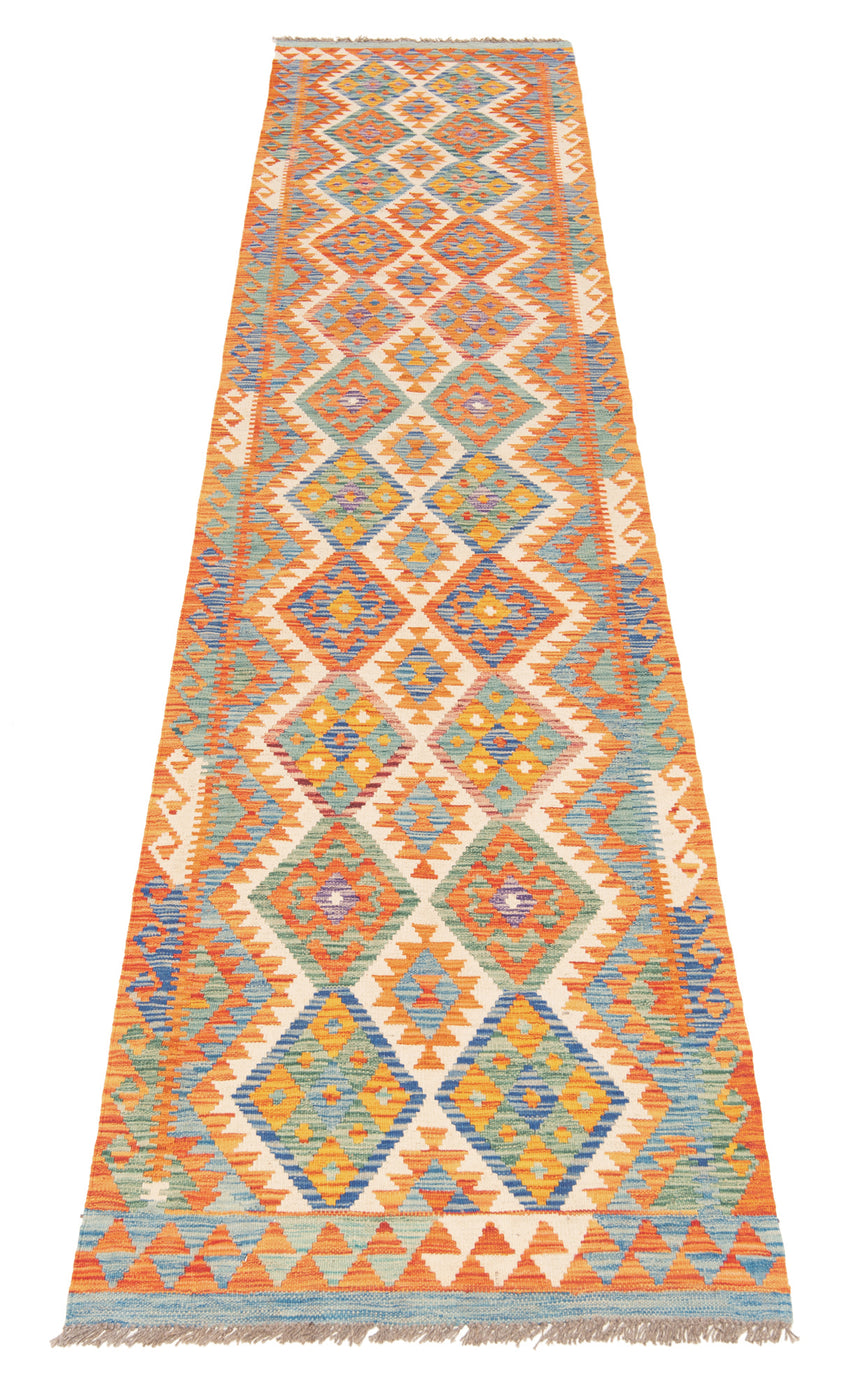 Kilim afgano | 396 x 84 cm