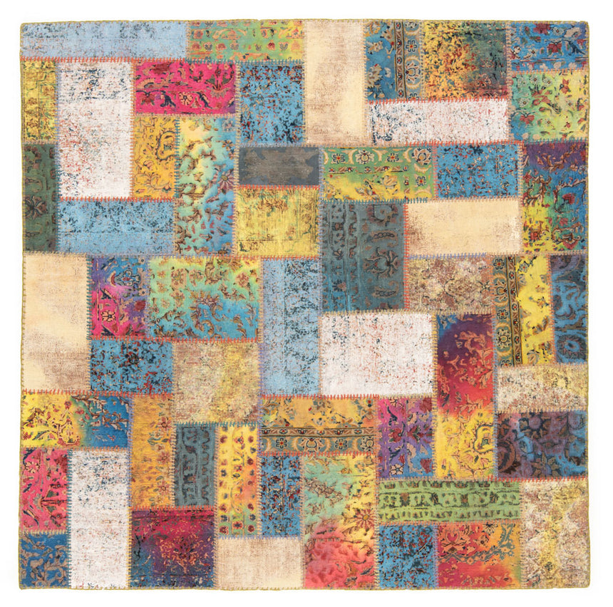 Patchwork Embossed Rug | 205x198cm