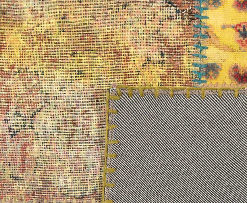 Patchwork Embossed Rug | 205x198cm
