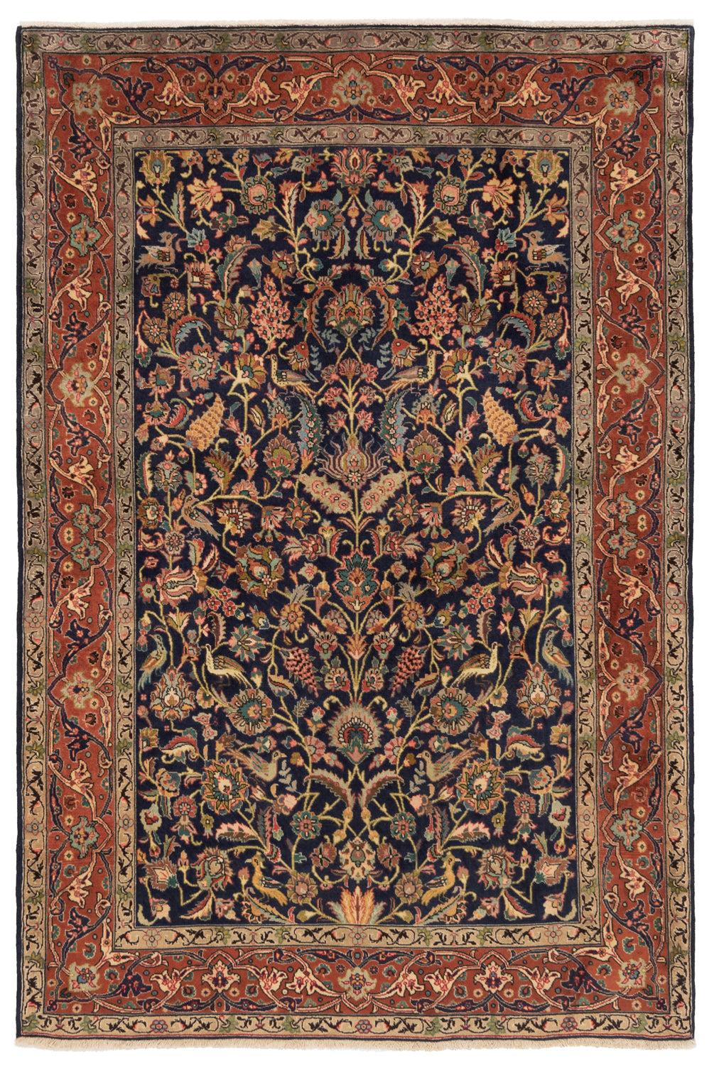 Alfombra persa Tabriz | 199 x 131 cm