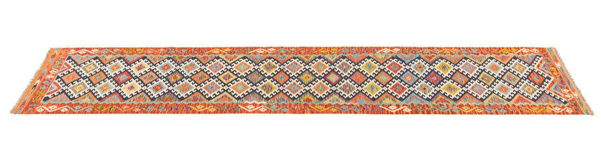 Kilim afgano | 394 x 84 cm