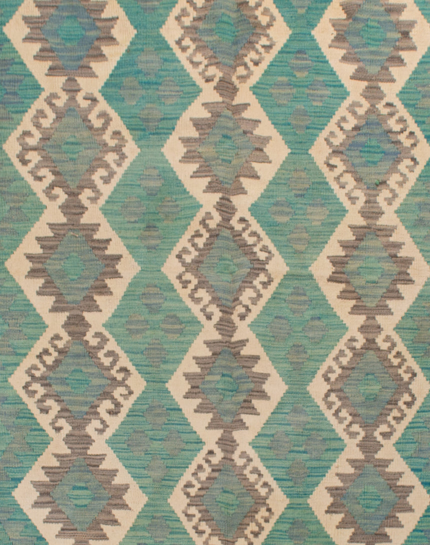 Kilim Afgano Turquesa | 242 x 171 cm
