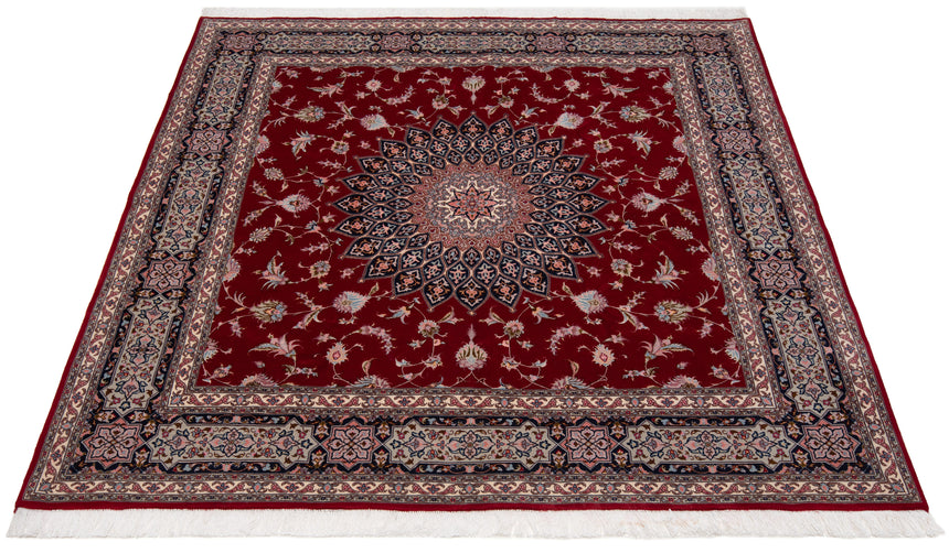 Alfombra persiana Tabriz 50Raj | 200 x 202 cm