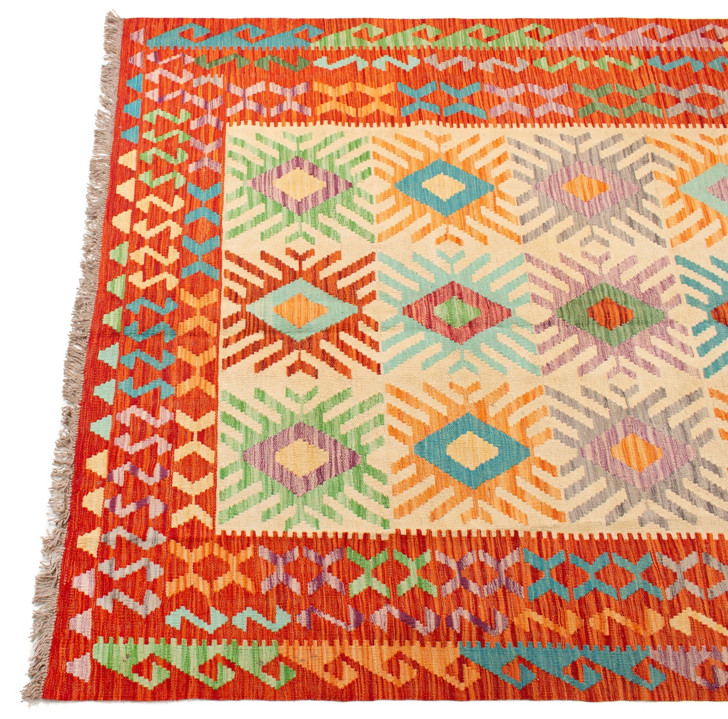 Afghan Kilim | 251 x 174 cm