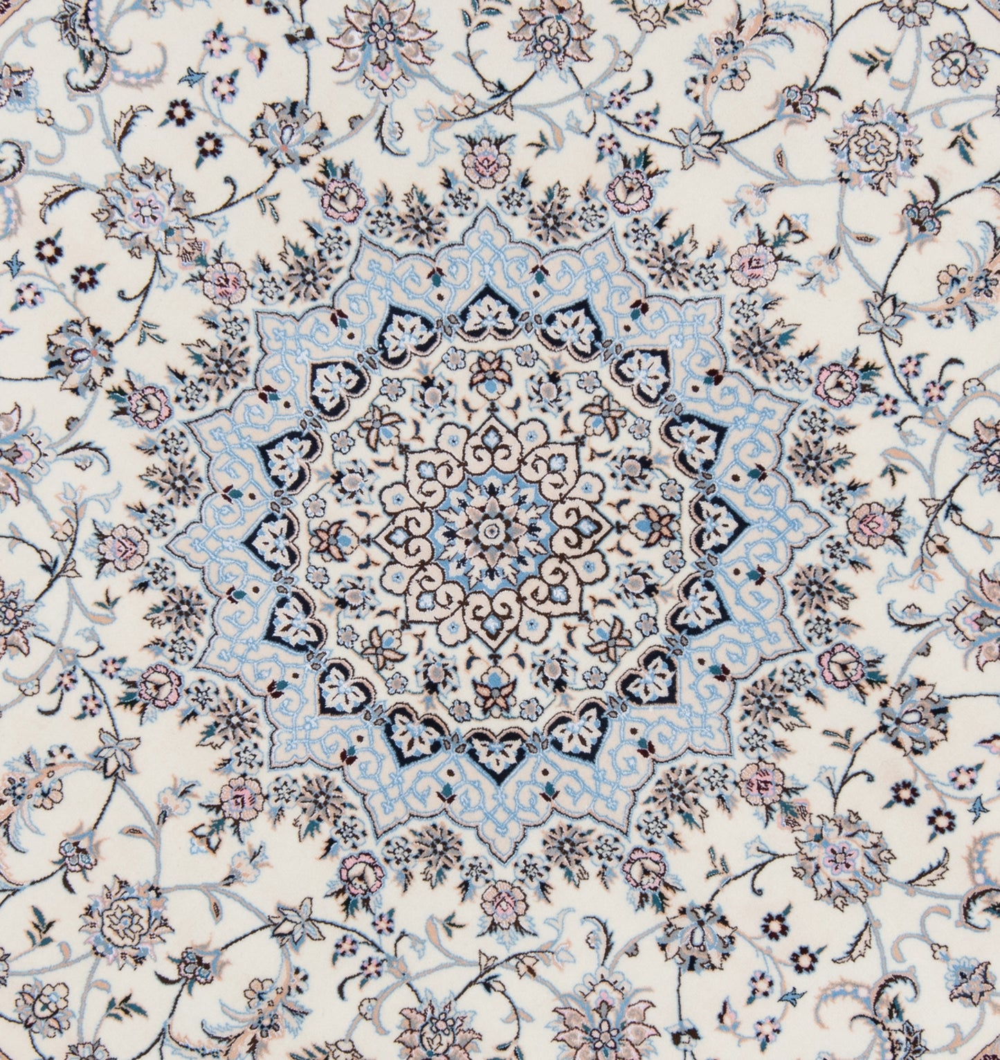 Alfombra persa Nain | 203 x 200 cm