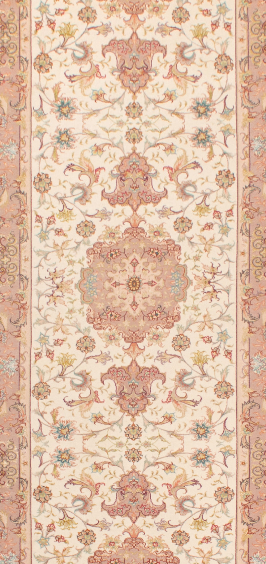 Alfombra Persa Tabriz 50Raj | 328 x 80 cm