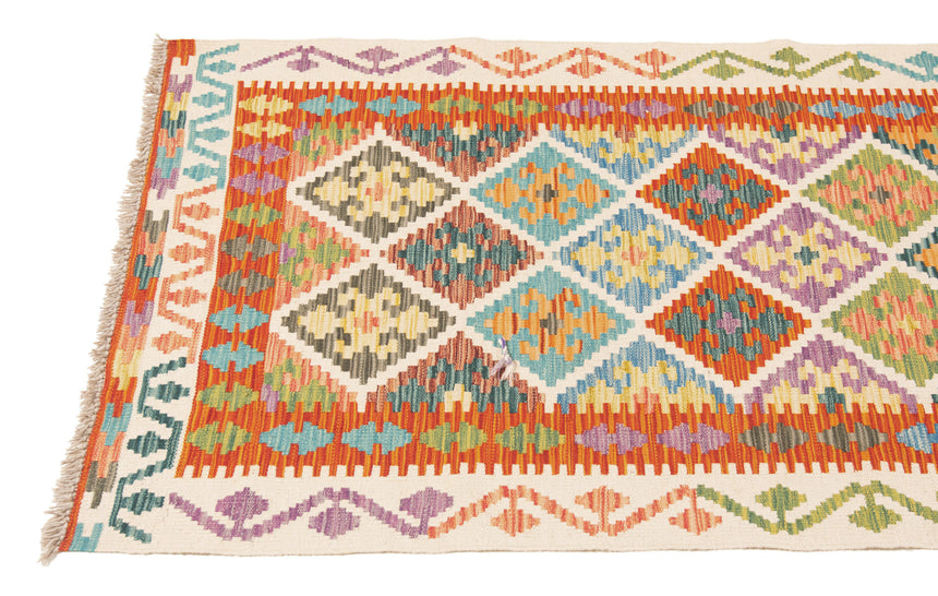 Kilim afgano | 388 x 86 cm