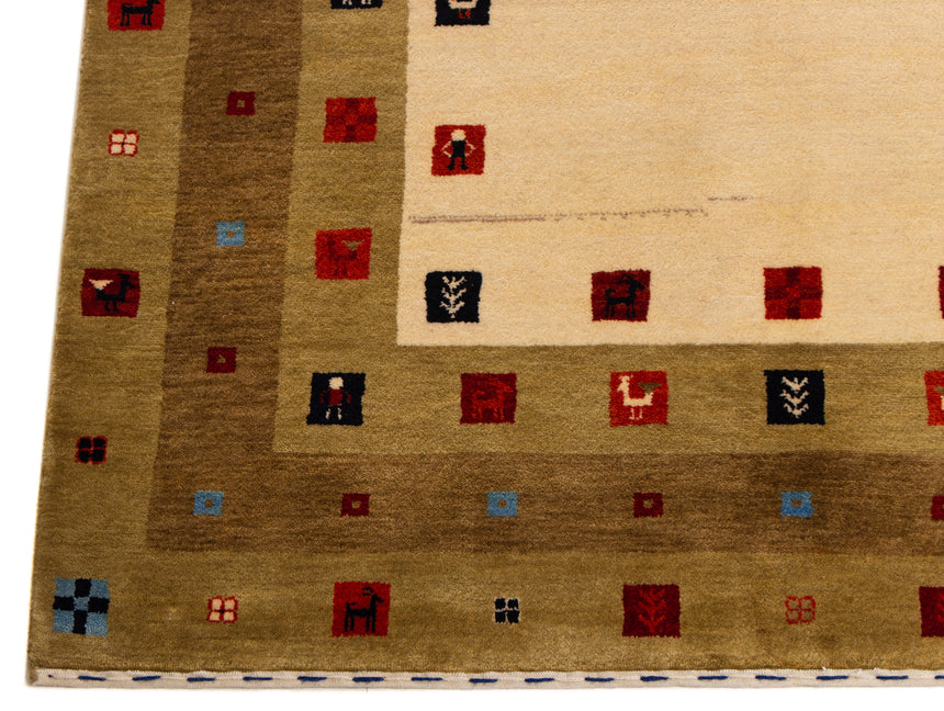 Modern Handloom Rug | 203 x 133 cm