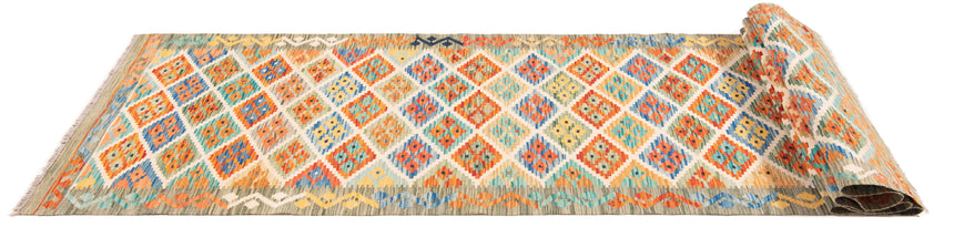 Kilim afgano | 388 x 81 cm