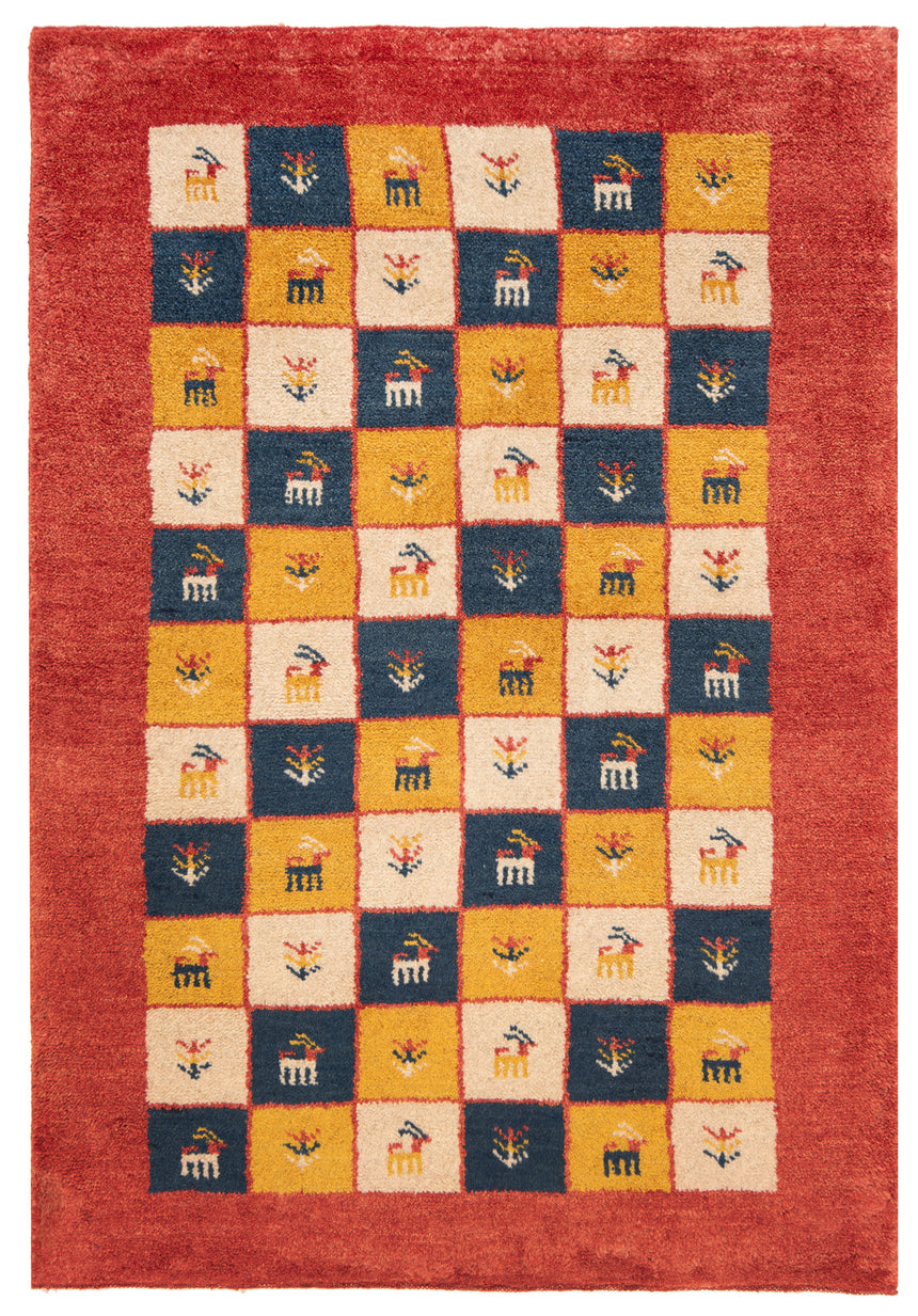 Gabbeh Persian Rug | 125 x 89 cm