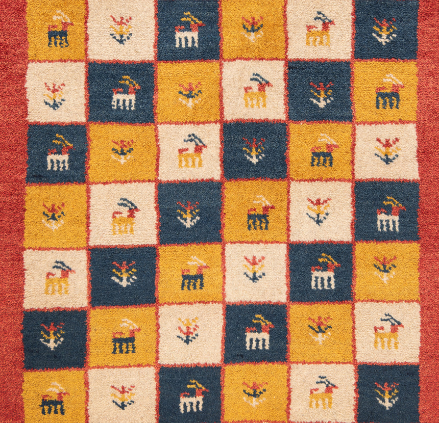 Gabbeh Persian Rug | 125 x 89 cm