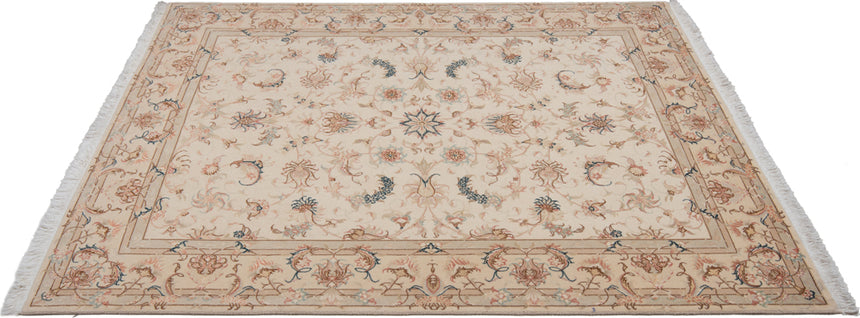 Alfombra persiana Tabriz 50Raj | 198 x 147 cm