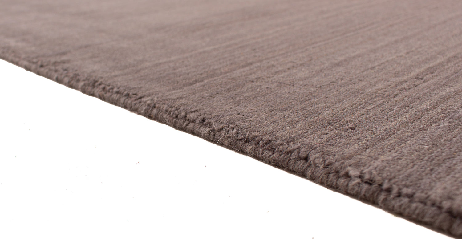 Modern Plain Gray Handloom Rug | 238 x 173 cm