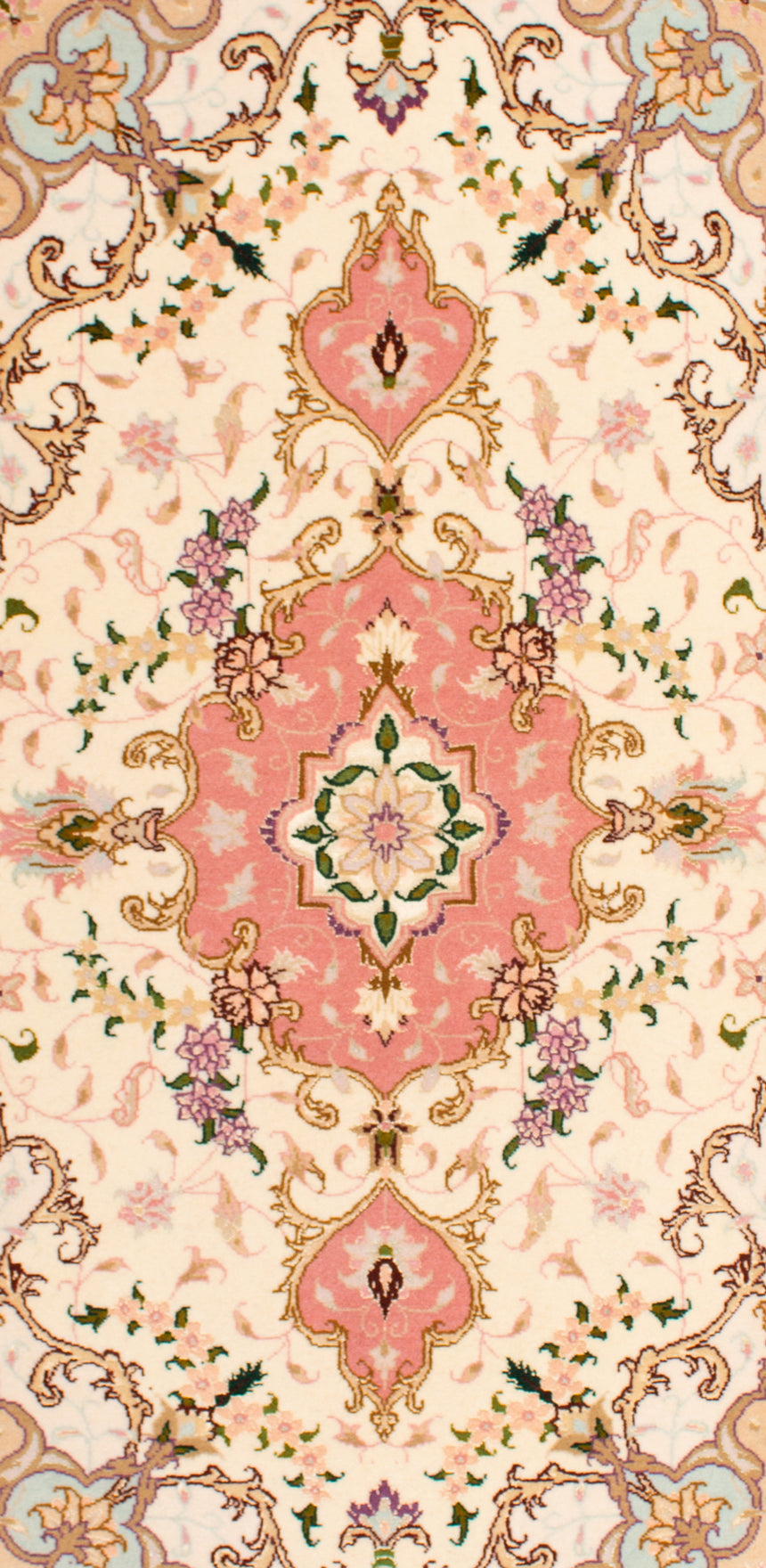 Alfombra Persa Tabriz 50Raj | 131 x 74 cm