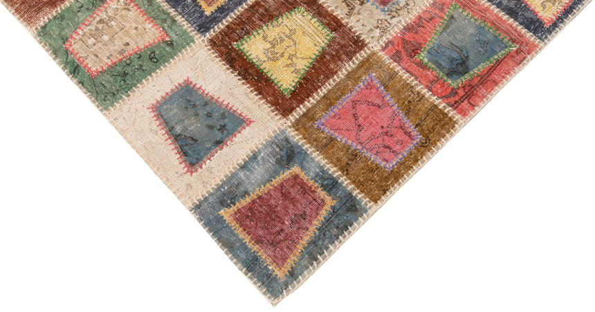 Carpetes de retalhos persas | 200 x 148 cm