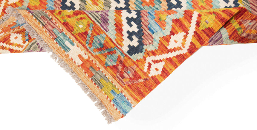 Kilim afgano | 394 x 84 cm