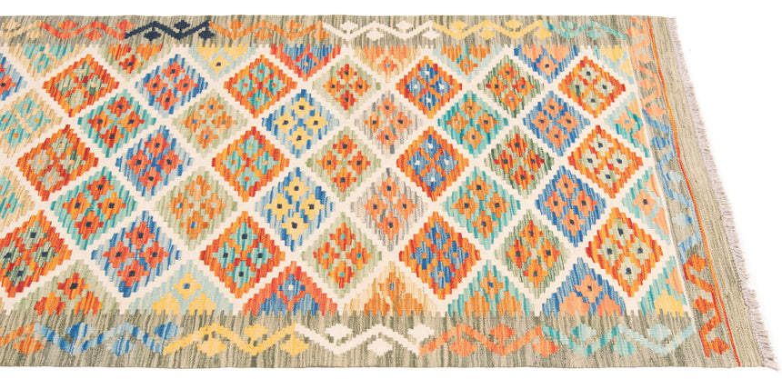 Kilim afgano | 388 x 81 cm