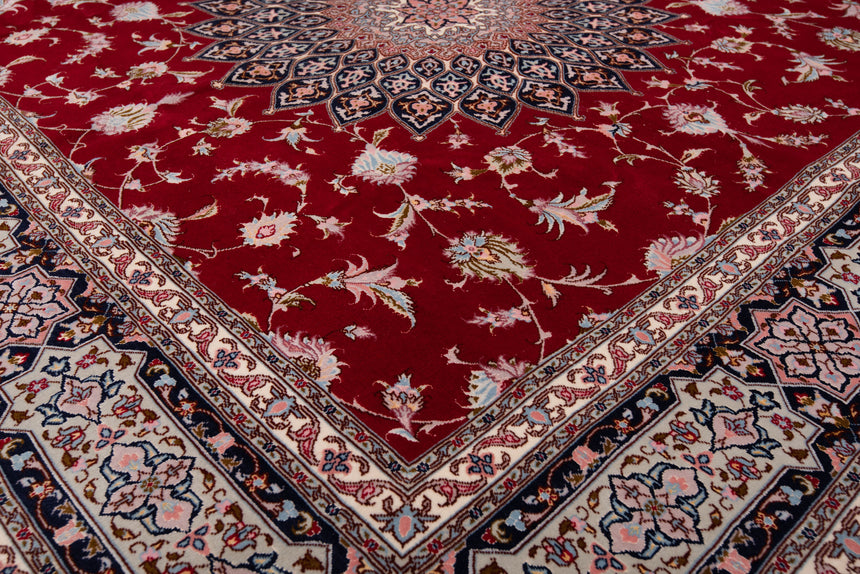 Alfombra persiana Tabriz 50Raj | 200 x 202 cm