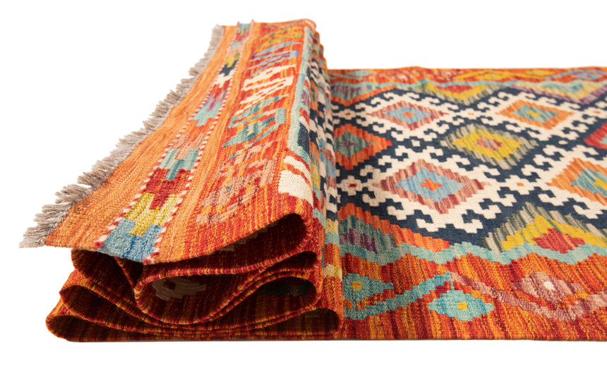 Kilim afgano | 394 x 84 cm