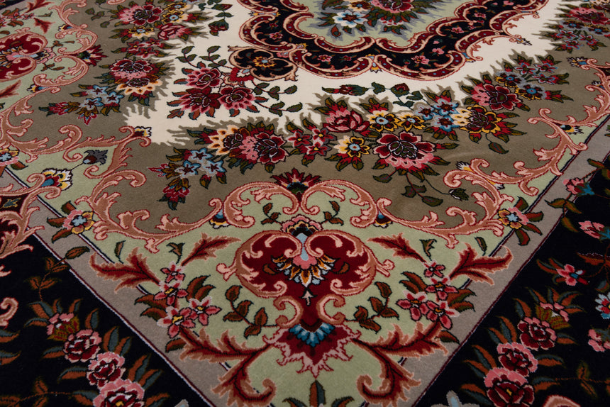 Alfombra persiana Tabriz 50Raj | 216 x 155 cm