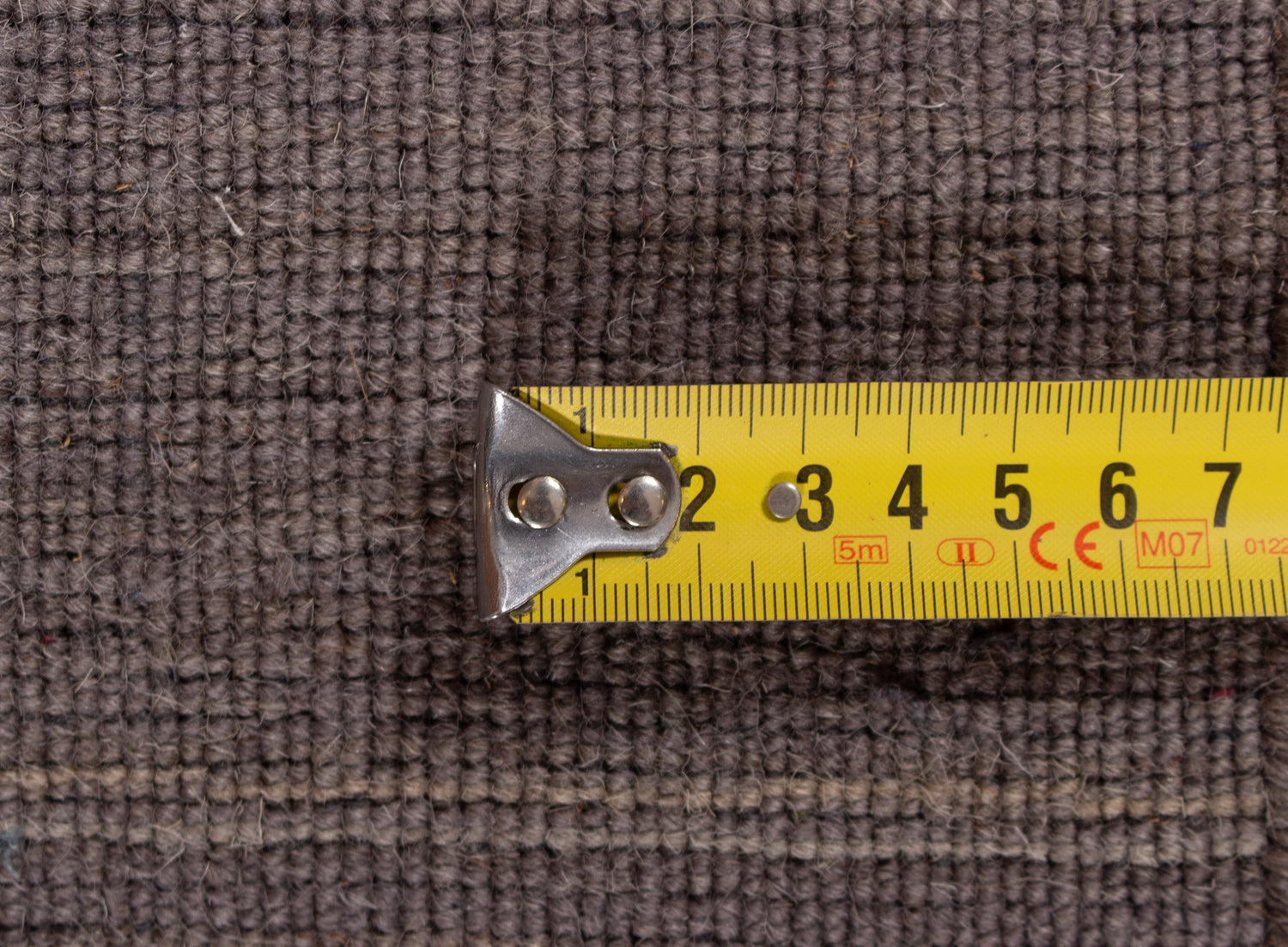 Modern Plain Gray Handloom Rug | 238 x 173 cm