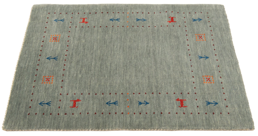 Alfombra en telar manual | 90 x 60 cm