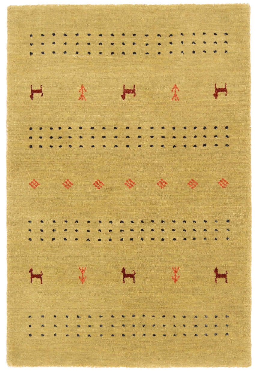 Alfombra en telar manual | 90 x 60 cm