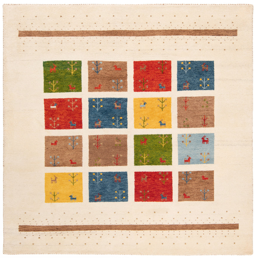 Gabbeh Persian Rug | 200 x 200 cm