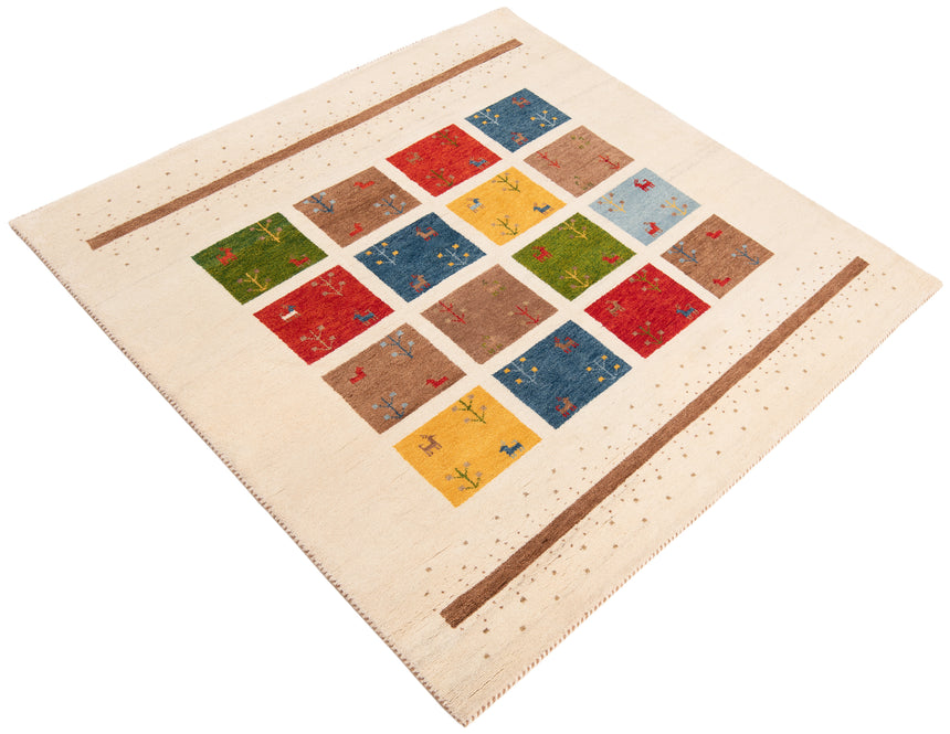 Gabbeh Persian Rug | 200 x 200 cm