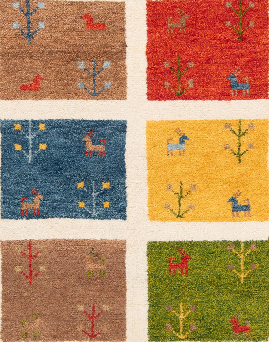 Gabbeh Persian Rug | 200 x 200 cm