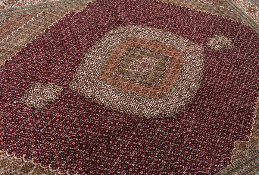 Alfombra persiana Tabriz 50Raj | 397 x 306 cm