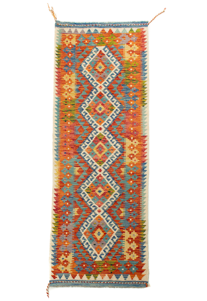 Afghan Kilim | 207 x 64 cm