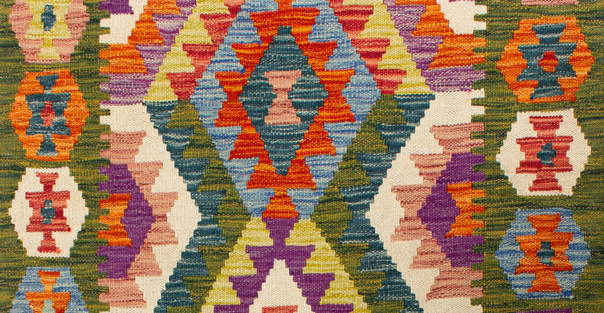 Afghan Kilim | 297 x 82 cm