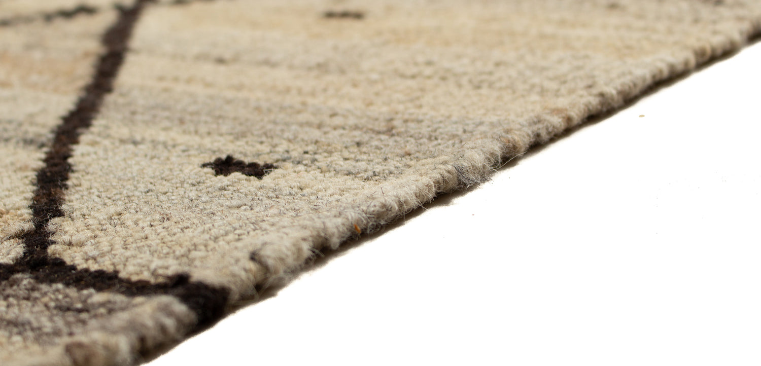 Modern Kilim Gray Rhombus | 251 x 184cm