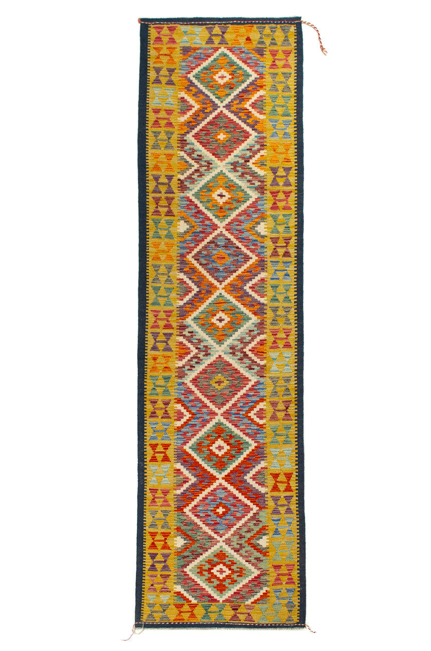 Afghan Kilim | 303 x 84 cm