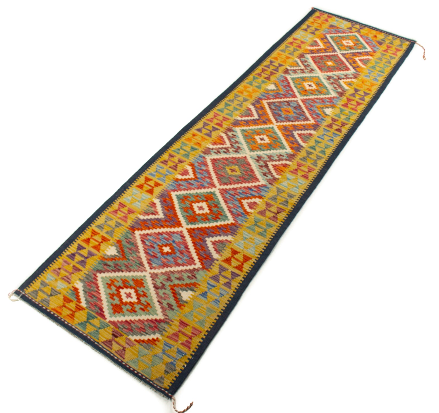 Afghan Kilim | 303 x 84 cm