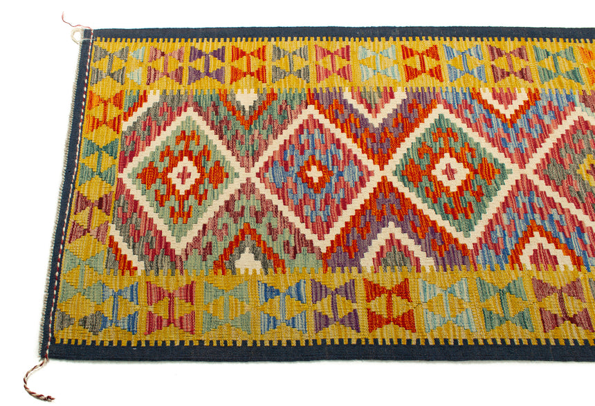 Afghan Kilim | 303 x 84 cm