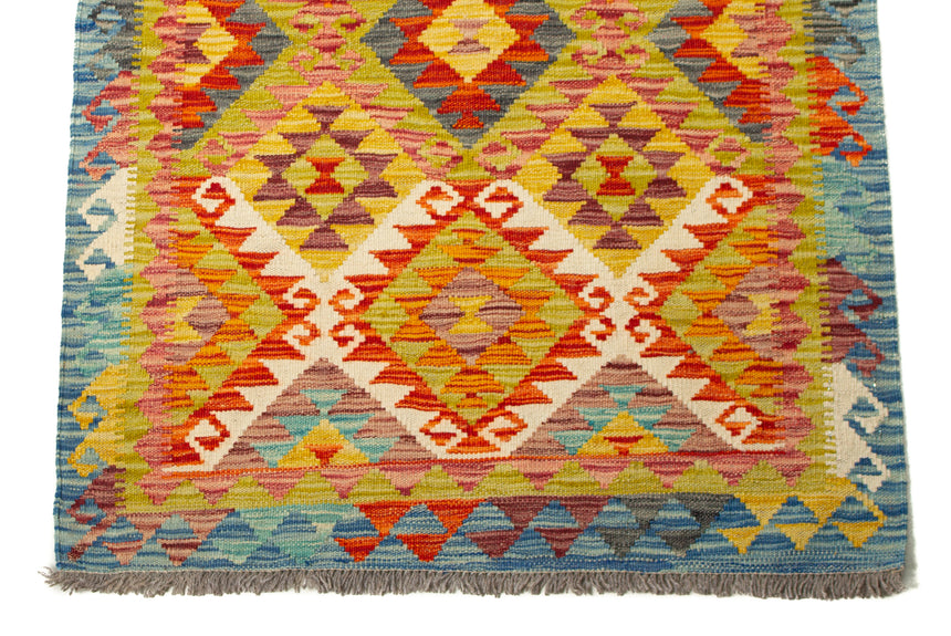 Kilim Afgano | 309 x 81 cm