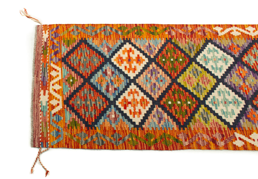 Afghan Kilim | 197 x 64 cm
