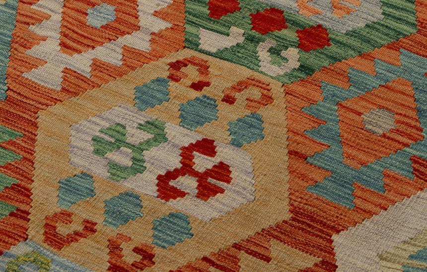 Kilim afegão | 296 x 249 cm