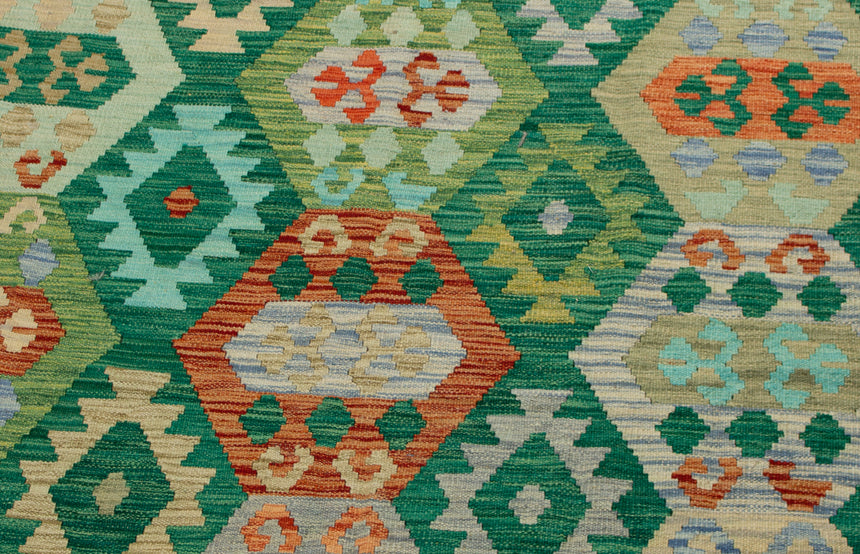 Kilim afegão | 304 x 250 cm