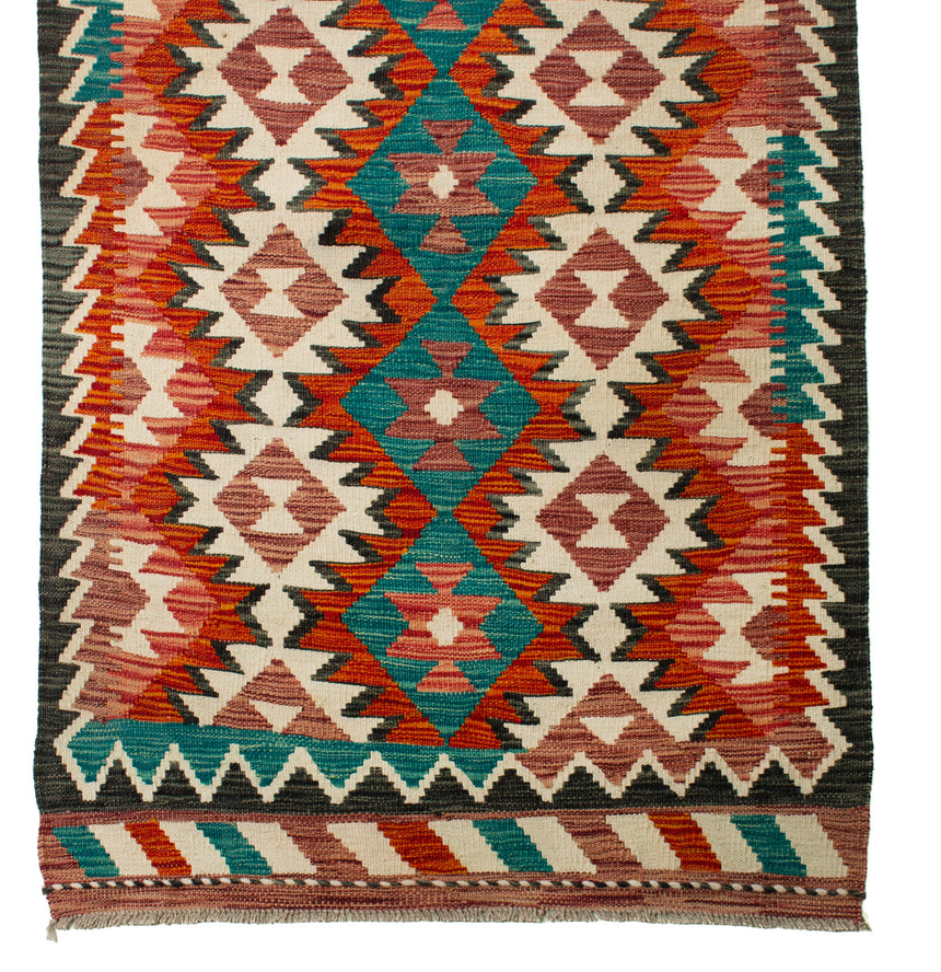 Afghan Kilim | 388 x 83 cm