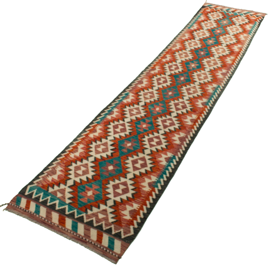 Afghan Kilim | 388 x 83 cm