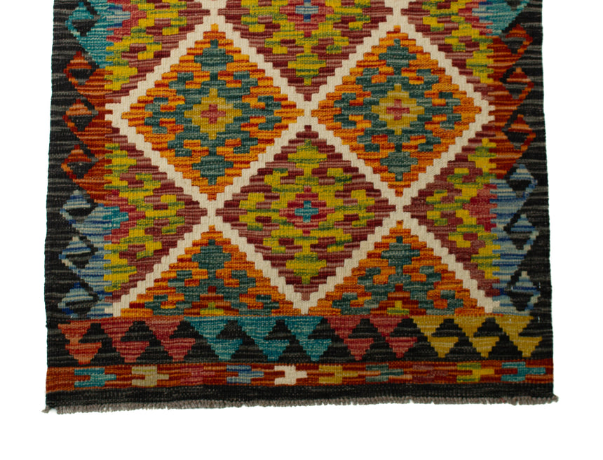 Kilim Afgano | 399 x 82 cm