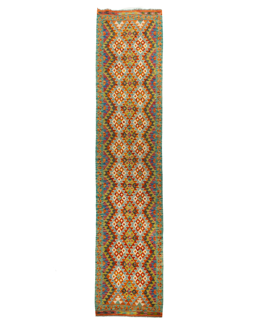Kilim Afgano | 390 x 85 cm