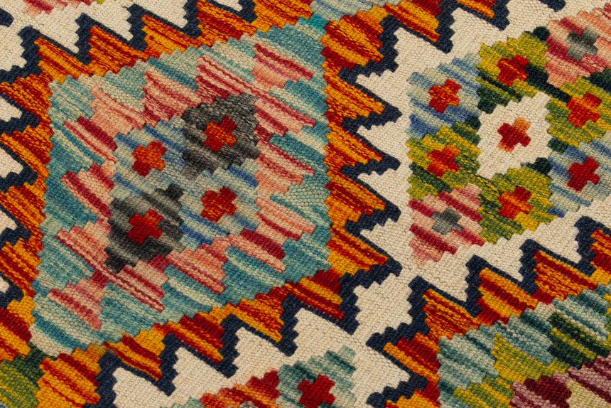 Afghan Kilim | 394 x 82 cm